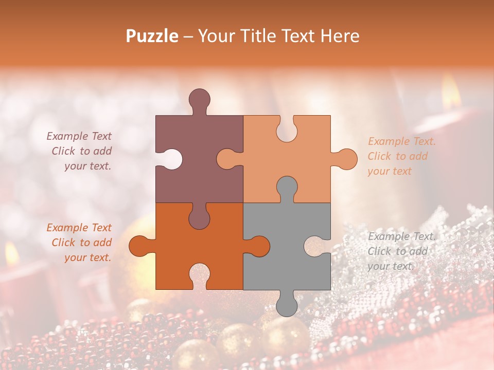 Shiny Gold Xmas PowerPoint Template