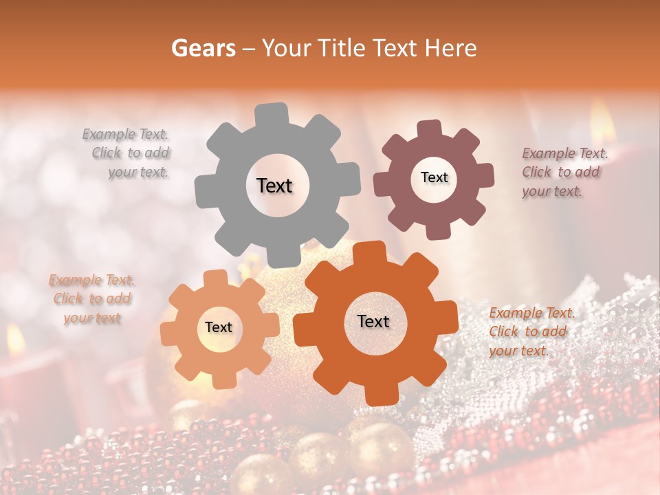 Shiny Gold Xmas PowerPoint Template