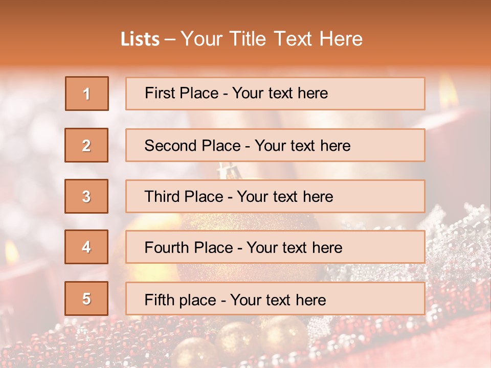 Shiny Gold Xmas PowerPoint Template