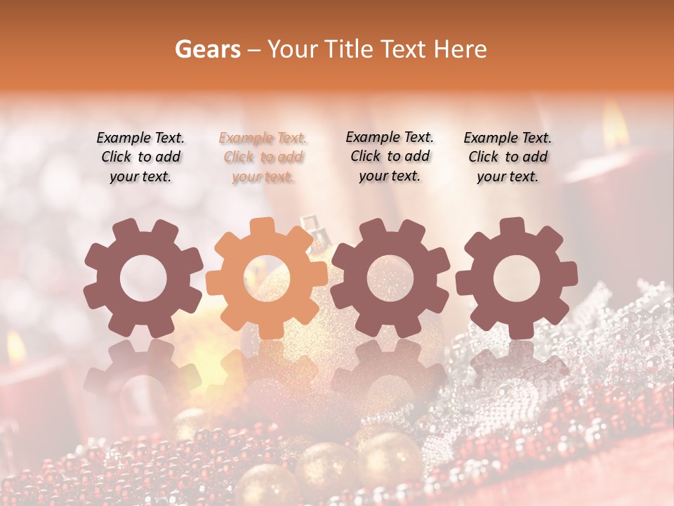 Shiny Gold Xmas PowerPoint Template