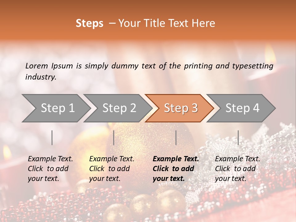 Shiny Gold Xmas PowerPoint Template