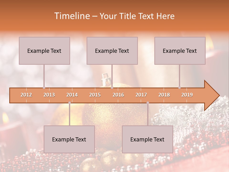 Shiny Gold Xmas PowerPoint Template