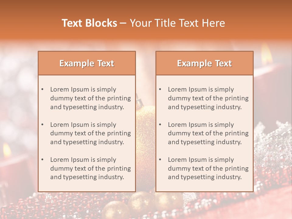 Shiny Gold Xmas PowerPoint Template