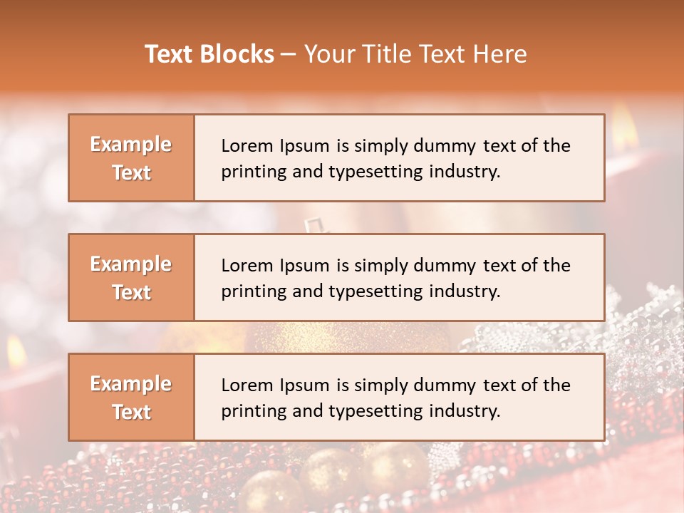 Shiny Gold Xmas PowerPoint Template
