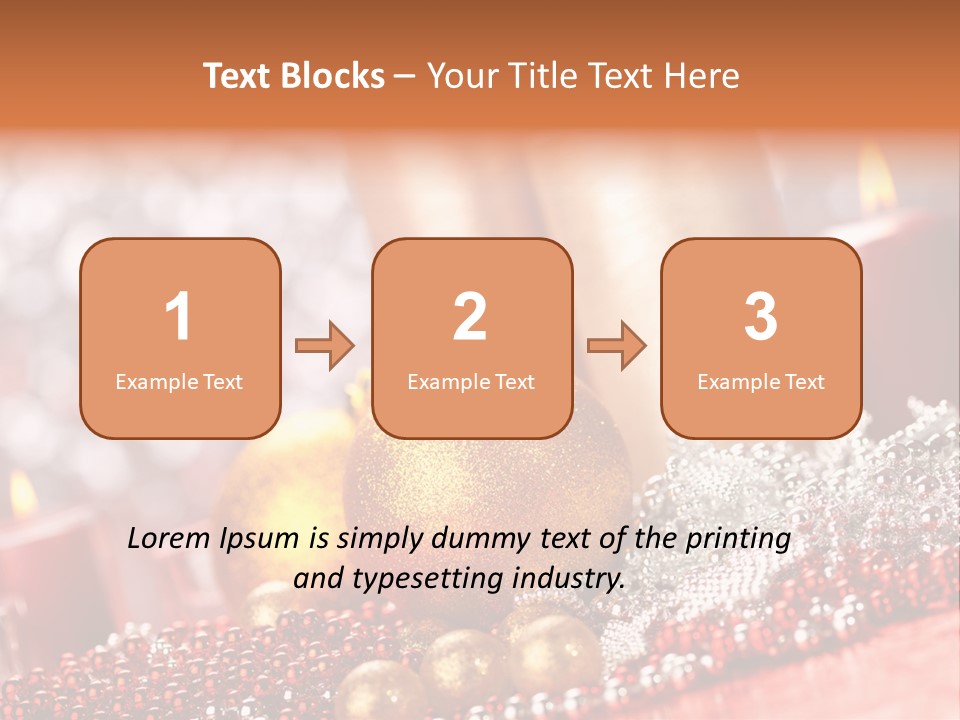 Shiny Gold Xmas PowerPoint Template