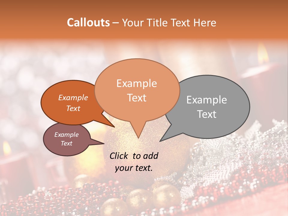 Shiny Gold Xmas PowerPoint Template