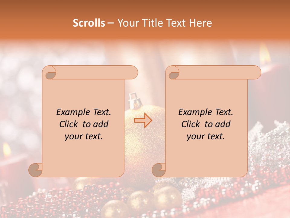 Shiny Gold Xmas PowerPoint Template