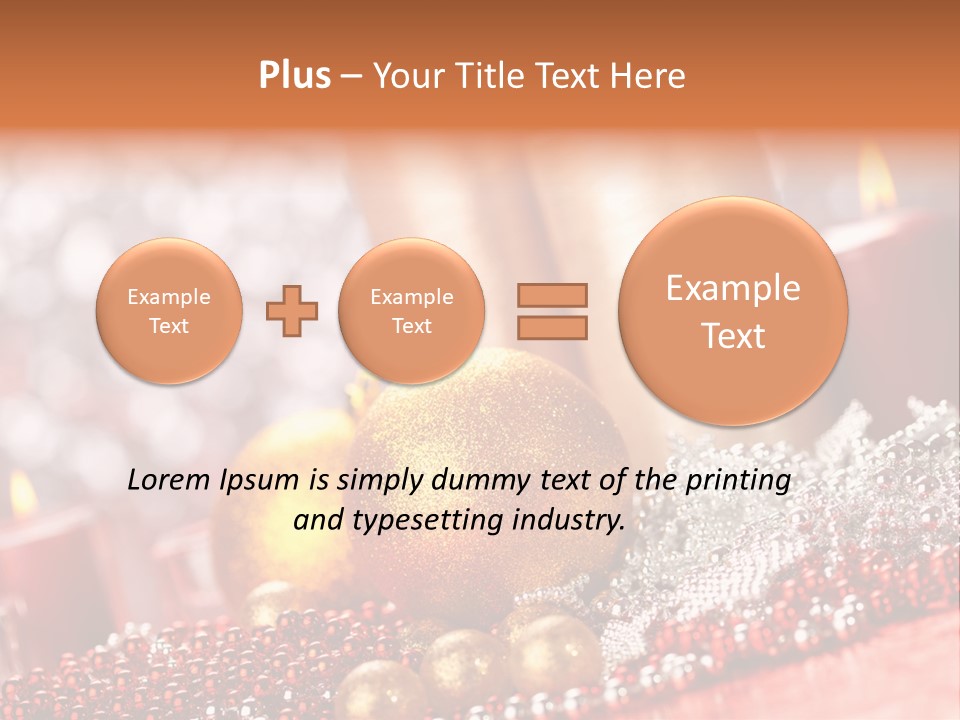 Shiny Gold Xmas PowerPoint Template