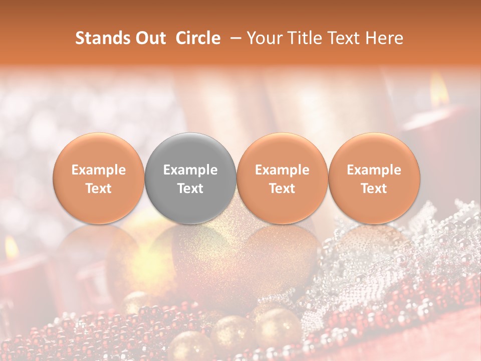 Shiny Gold Xmas PowerPoint Template