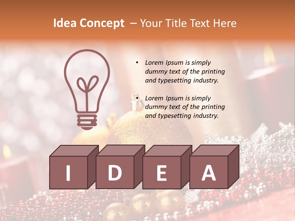 Shiny Gold Xmas PowerPoint Template