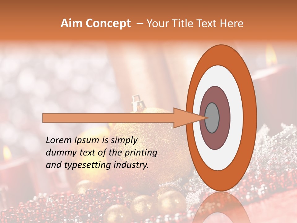 Shiny Gold Xmas PowerPoint Template