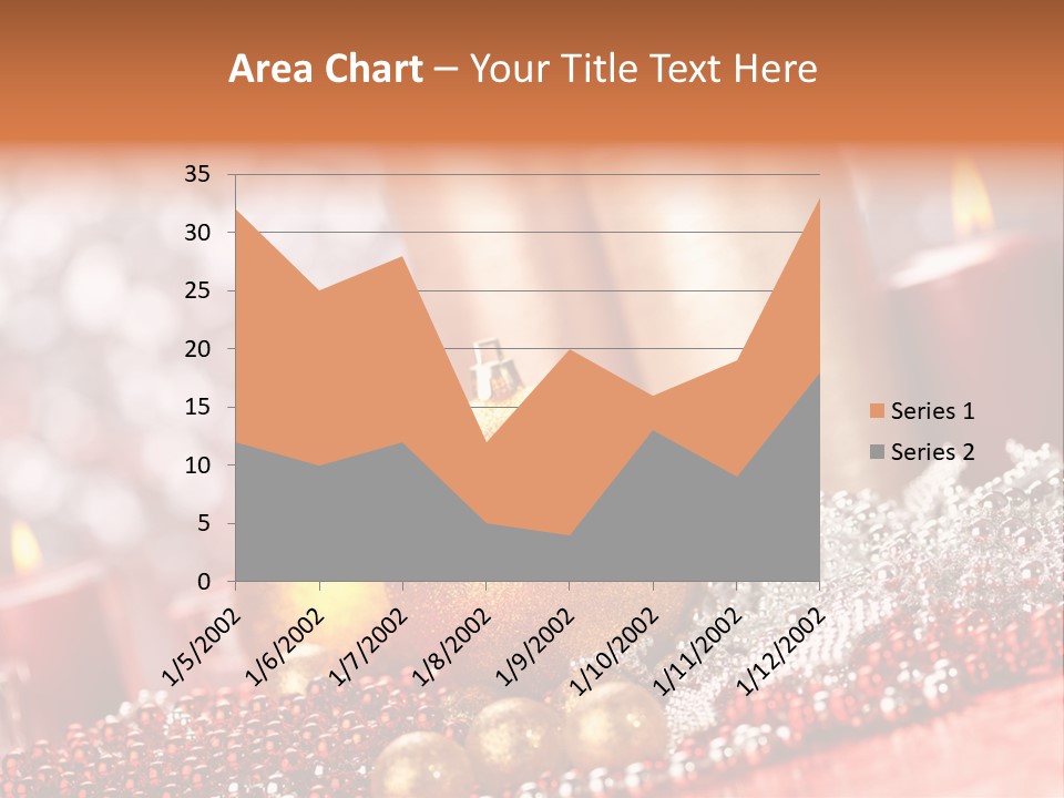 Shiny Gold Xmas PowerPoint Template