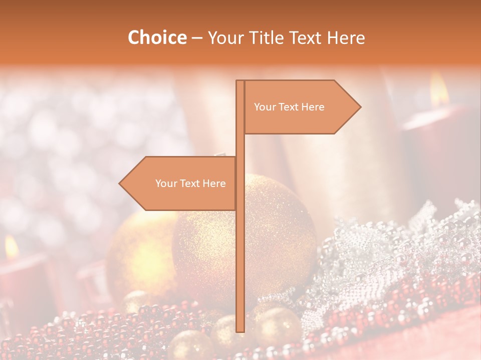 Shiny Gold Xmas PowerPoint Template