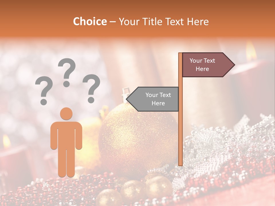 Shiny Gold Xmas PowerPoint Template