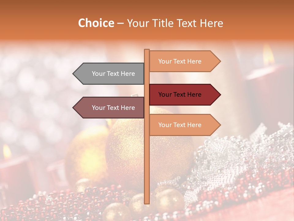 Shiny Gold Xmas PowerPoint Template