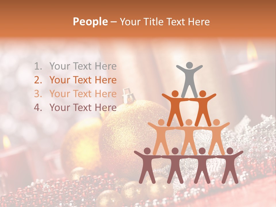 Shiny Gold Xmas PowerPoint Template