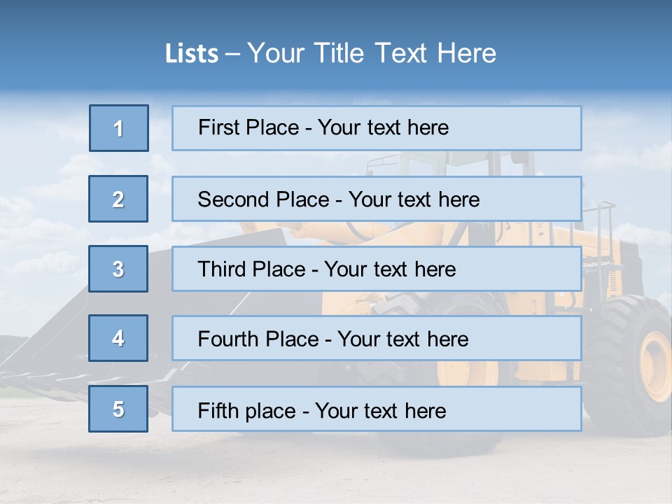 Machinery And Equipment PowerPoint Template