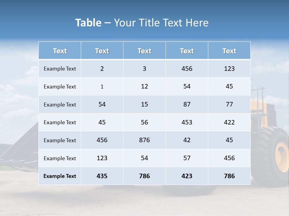 Machinery And Equipment PowerPoint Template