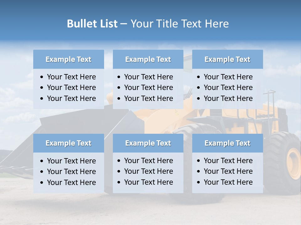 Machinery And Equipment PowerPoint Template