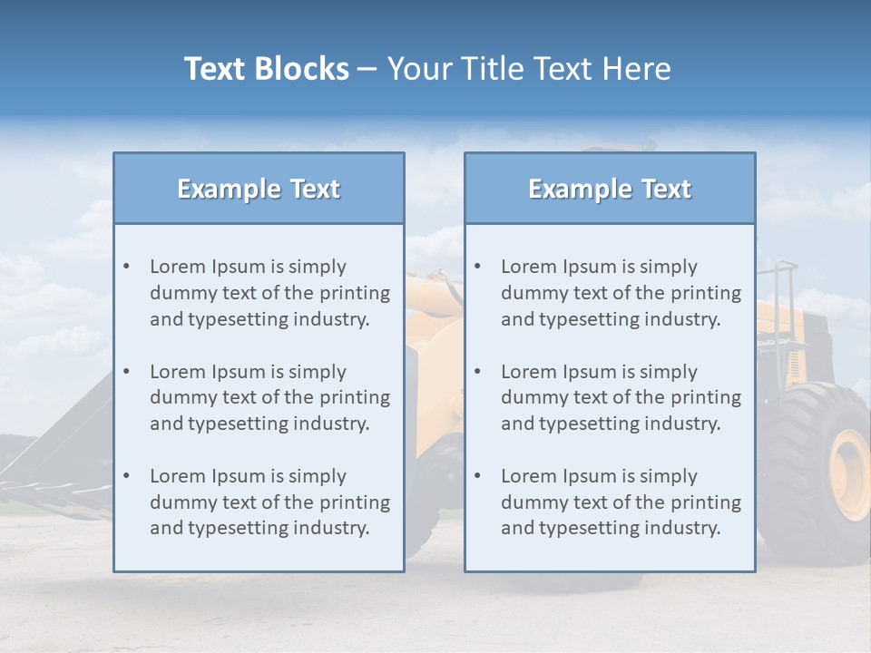 Machinery And Equipment PowerPoint Template
