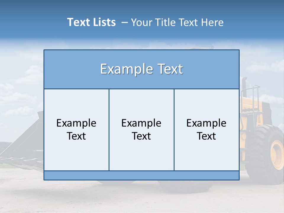 Machinery And Equipment PowerPoint Template