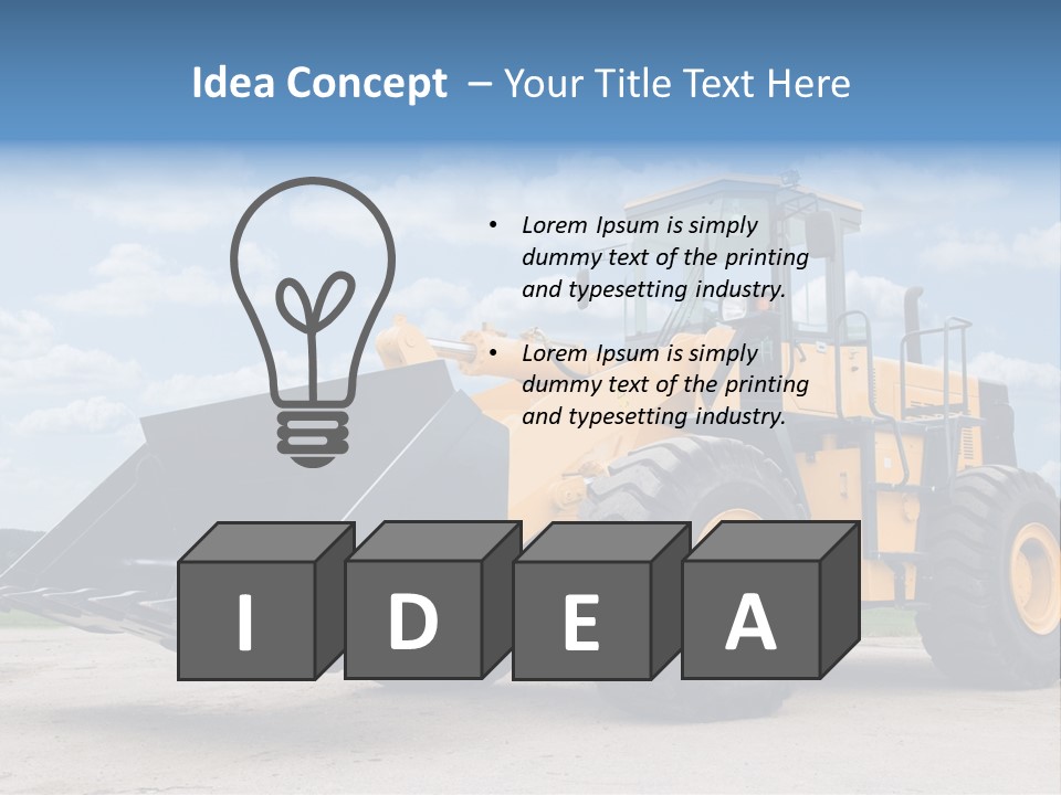 Machinery And Equipment PowerPoint Template