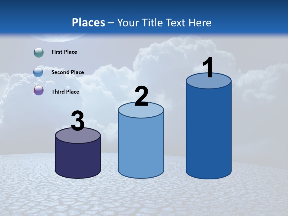 Moon And Clouds PowerPoint Template