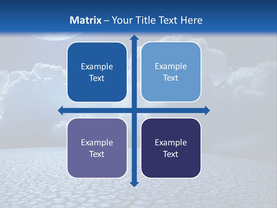 Moon And Clouds PowerPoint Template