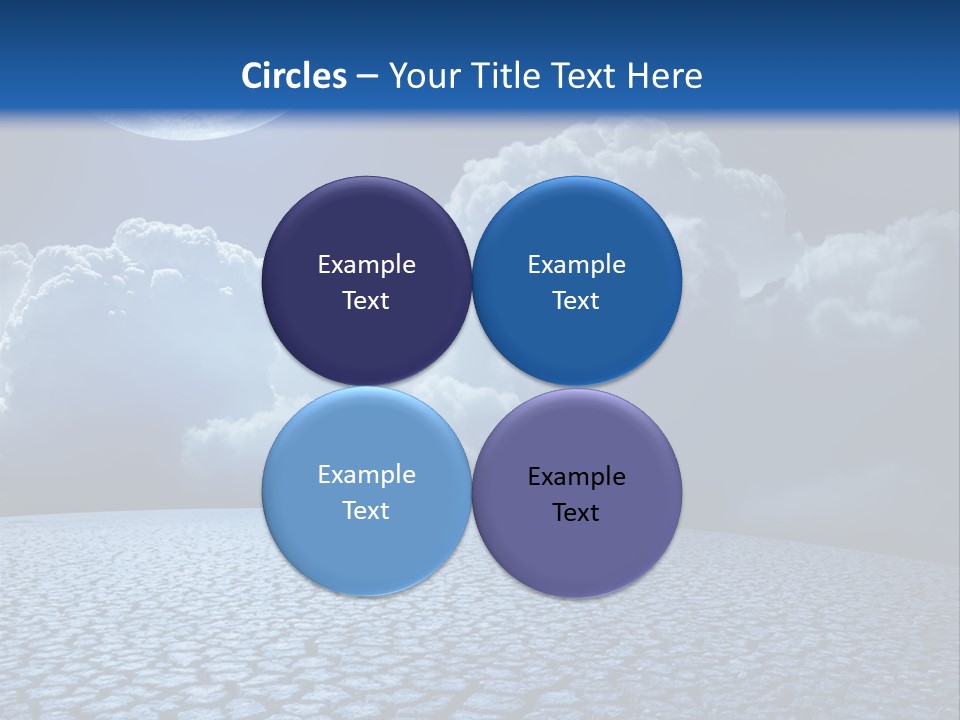 Moon And Clouds PowerPoint Template