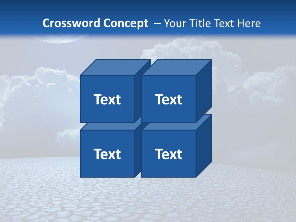 Moon And Clouds PowerPoint Template