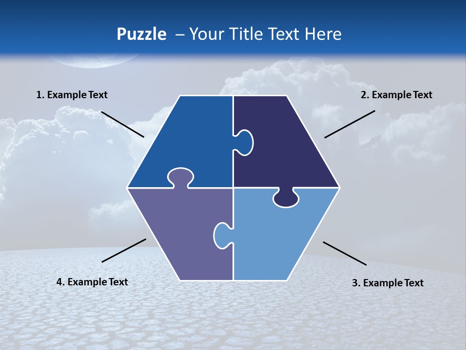 Moon And Clouds PowerPoint Template