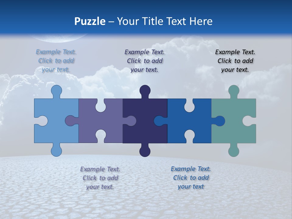 Moon And Clouds PowerPoint Template