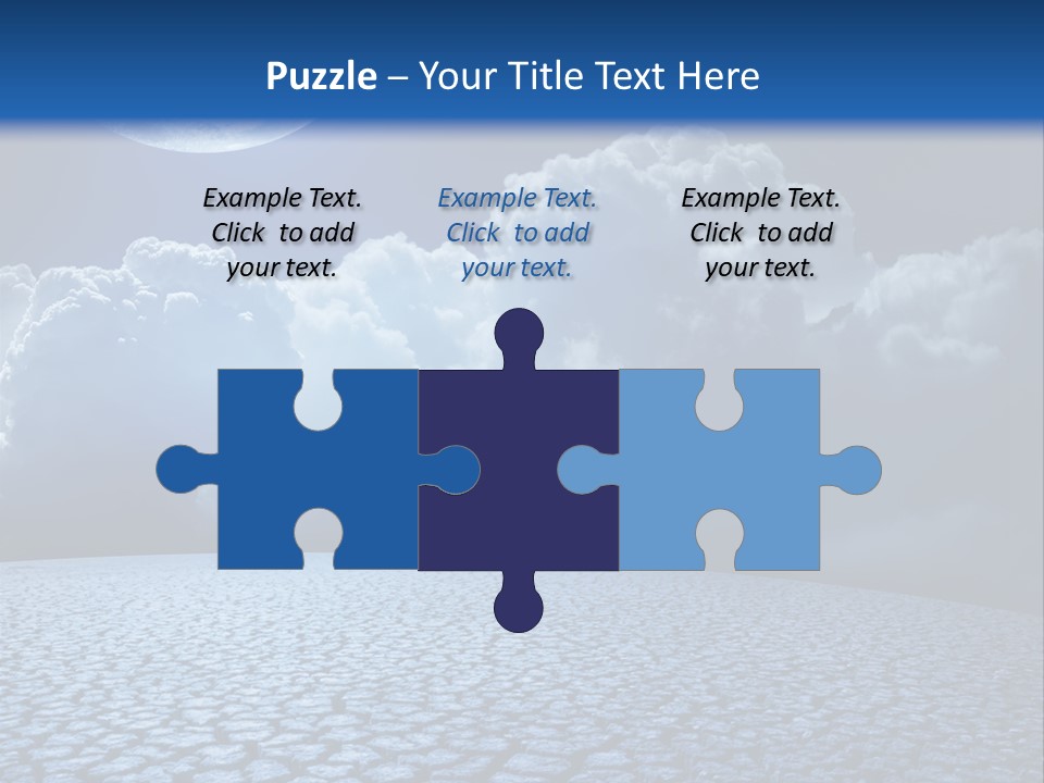 Moon And Clouds PowerPoint Template