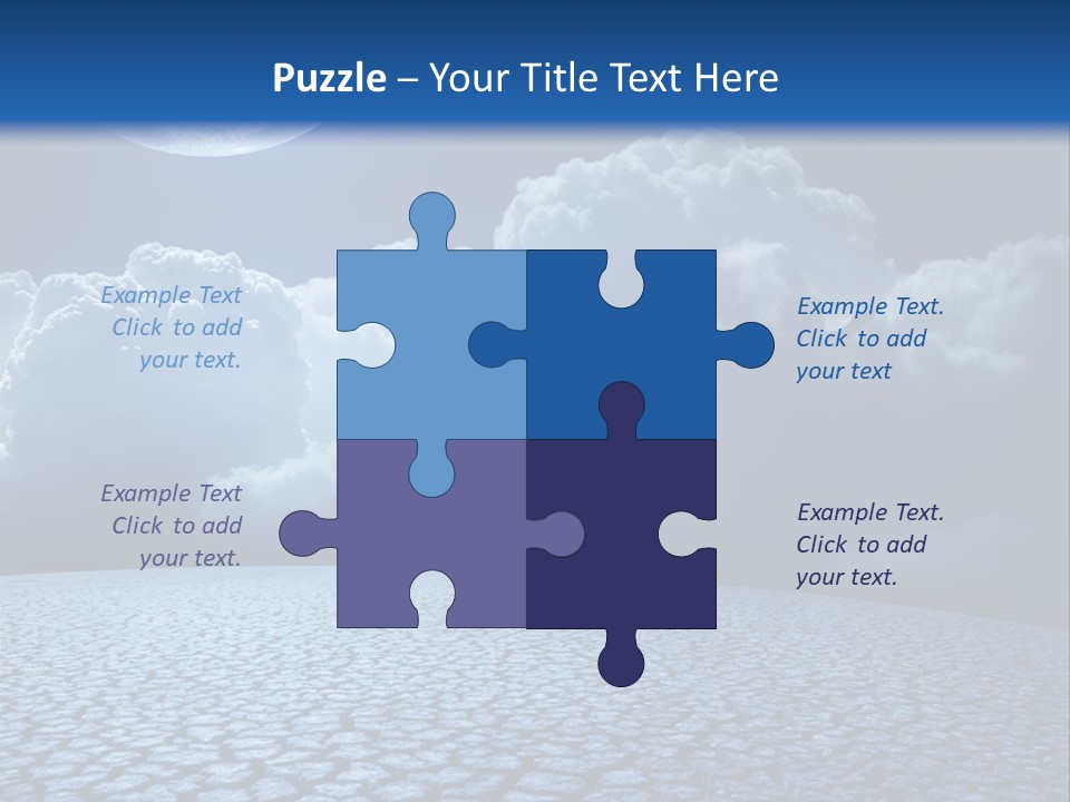 Moon And Clouds PowerPoint Template