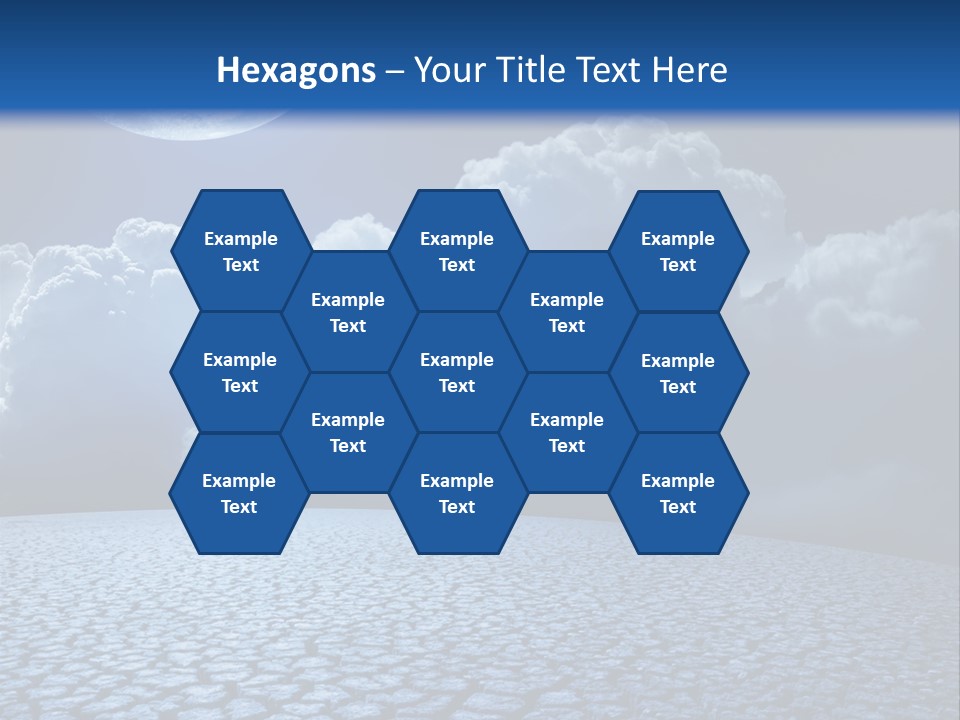 Moon And Clouds PowerPoint Template