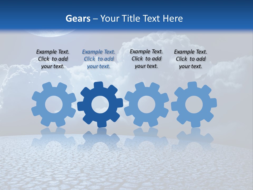 Moon And Clouds PowerPoint Template