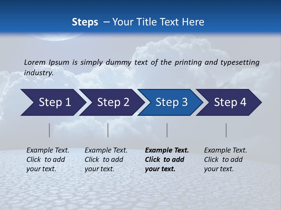 Moon And Clouds PowerPoint Template