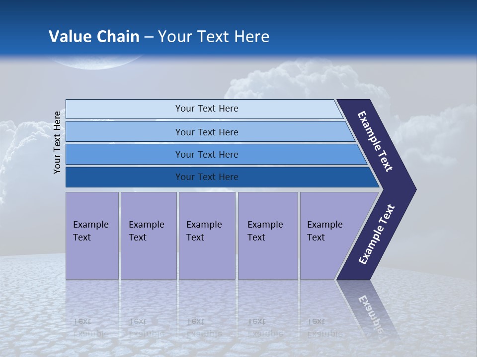 Moon And Clouds PowerPoint Template