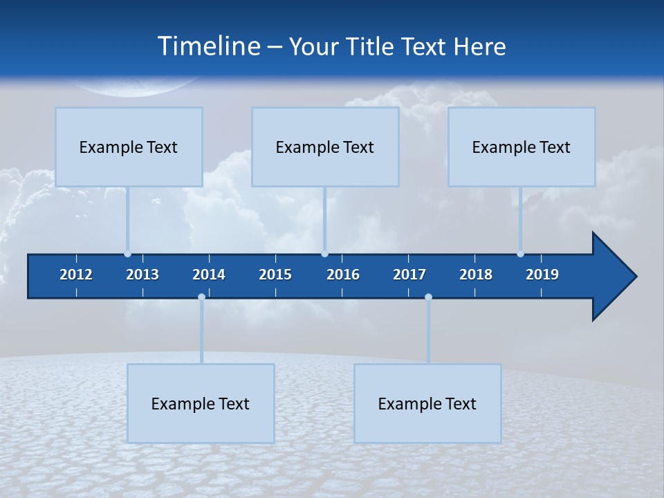 Moon And Clouds PowerPoint Template