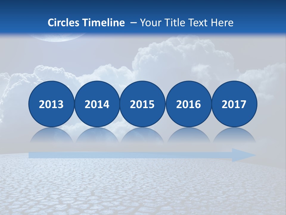 Moon And Clouds PowerPoint Template