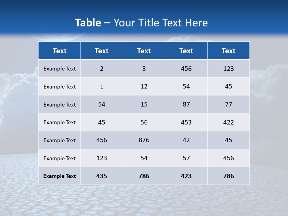 Moon And Clouds PowerPoint Template