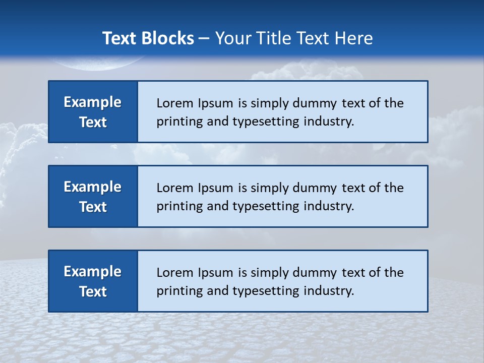 Moon And Clouds PowerPoint Template