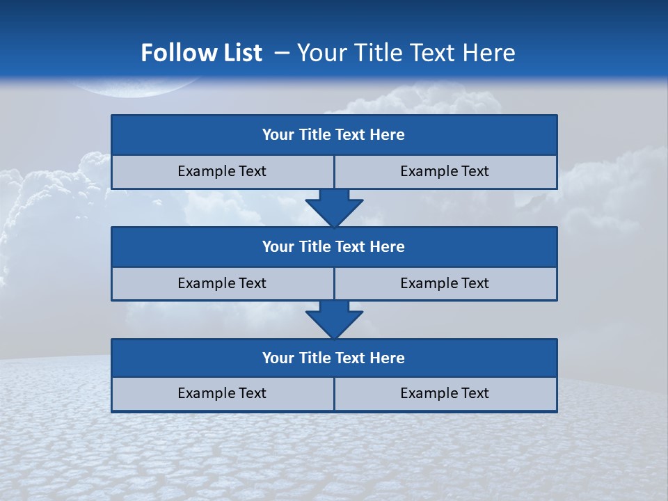 Moon And Clouds PowerPoint Template