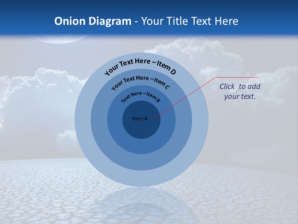 Moon And Clouds PowerPoint Template