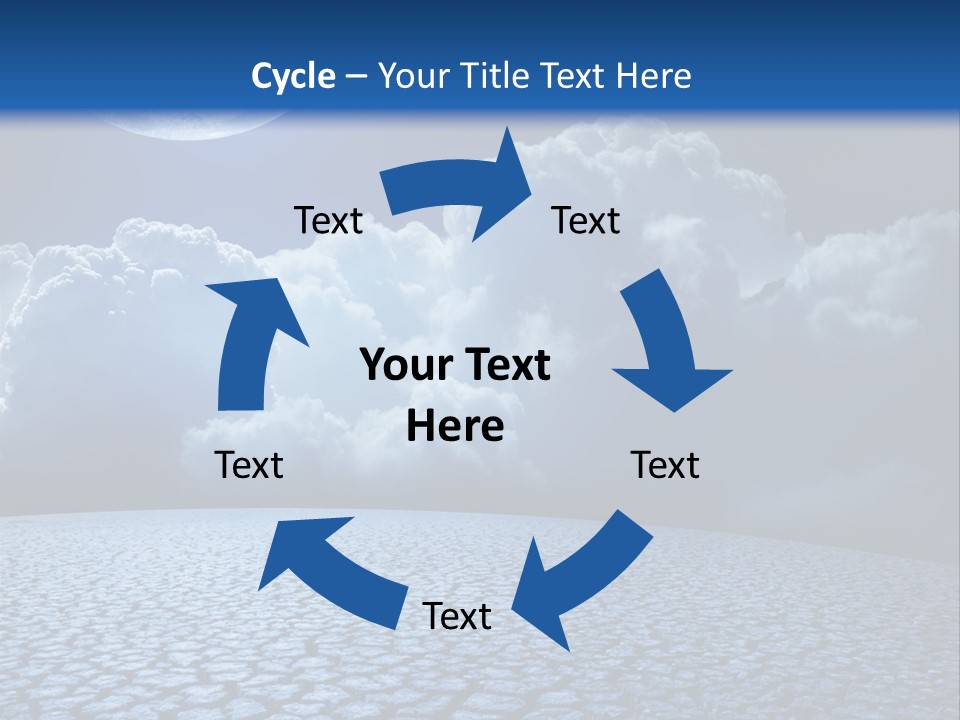 Moon And Clouds PowerPoint Template