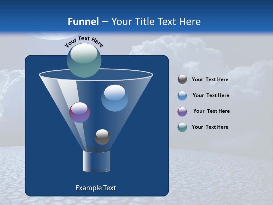 Moon And Clouds PowerPoint Template