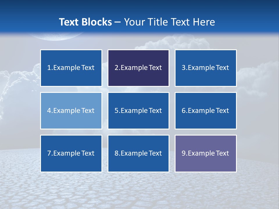 Moon And Clouds PowerPoint Template