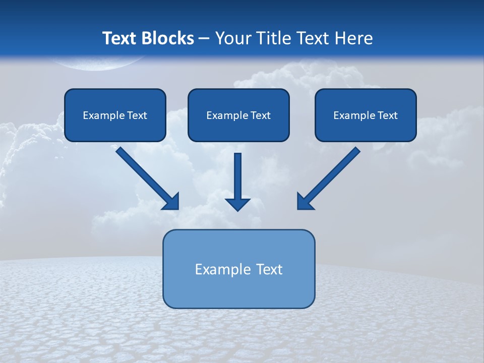 Moon And Clouds PowerPoint Template
