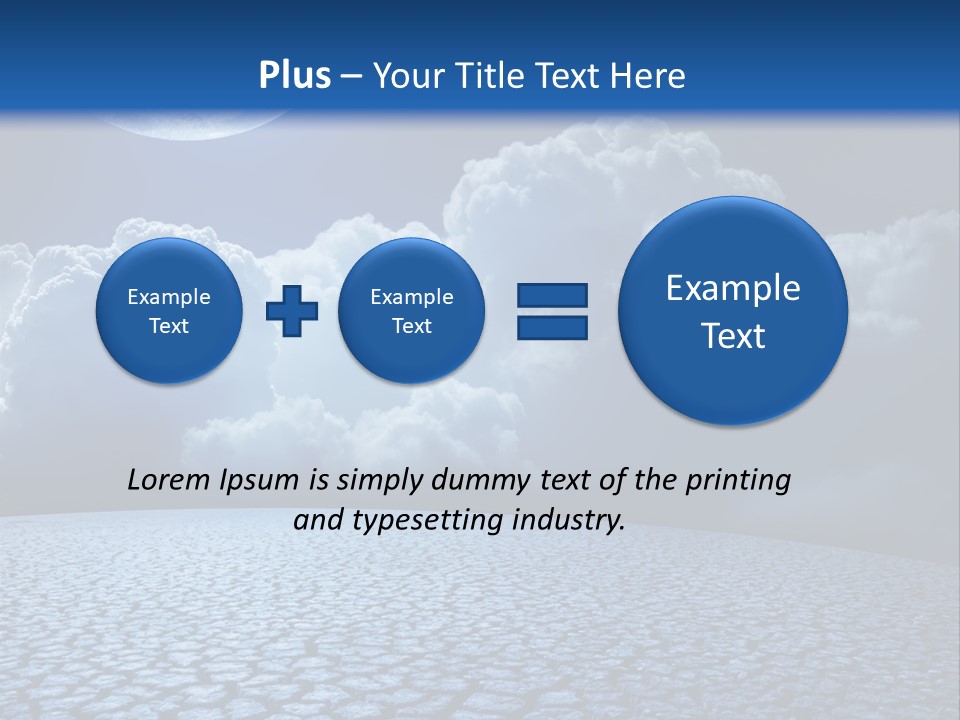 Moon And Clouds PowerPoint Template