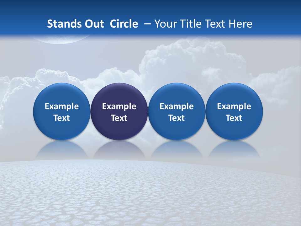 Moon And Clouds PowerPoint Template